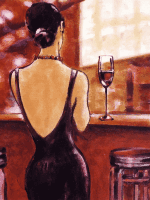 Lady With A Wine Glass