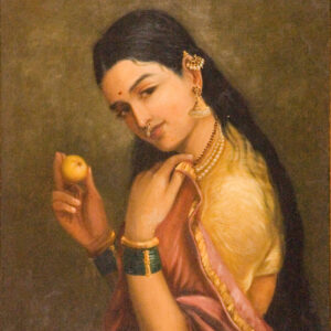 Woman Holding a Fruit