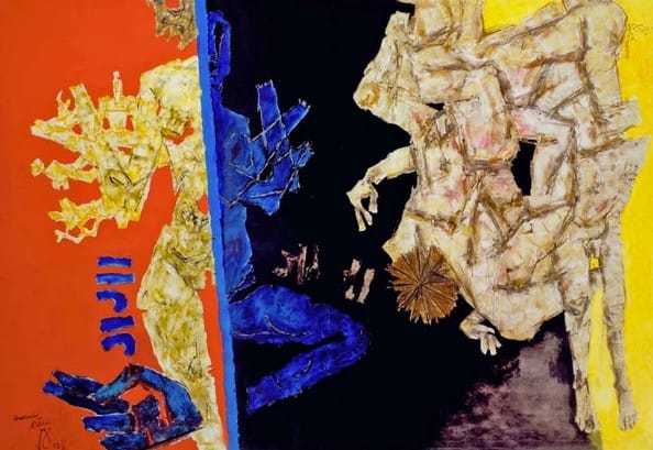 Raja Ravi Varma to M.F. Husain: The Most Valuable Indian Paintings 7 Battle of Ganga-Jamuna