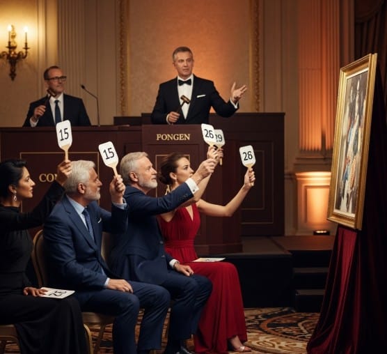 The Psychology of Art Collectors: Why the Rich Invest in Paintings 1 Elite bidders at a high-end fine art auction