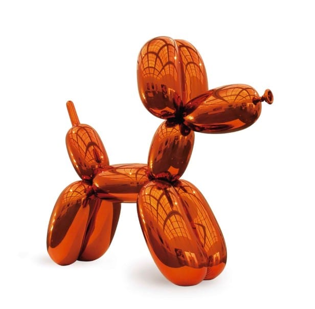 Top 10 Most Expensive Sculptures Ever Sold 5 Balloon Dog (Orange) by Jeff Koons