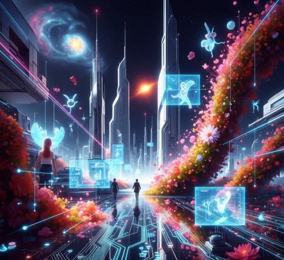 How Artificial Intelligence is Changing the Art World 1 AI-generated digital artwork showing the fusion of technology and creativity