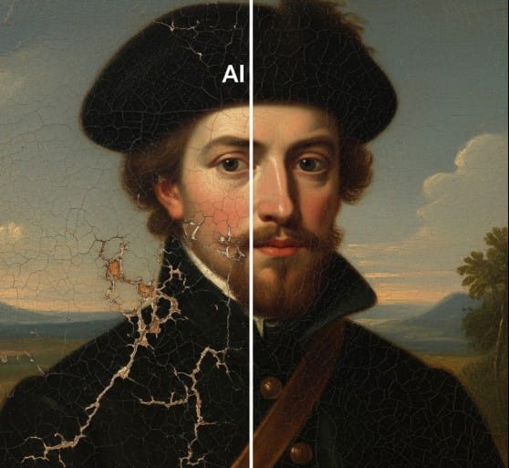 How Artificial Intelligence is Changing the Art World 4 AI-powered restoration interface helping preserve historical artwork
