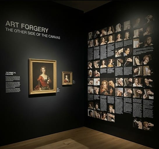 Famous Art Forgeries That Fooled the World (And Their Prices) 4 Museum display titled "Art Forgery: The Other Side of the Canvas"
