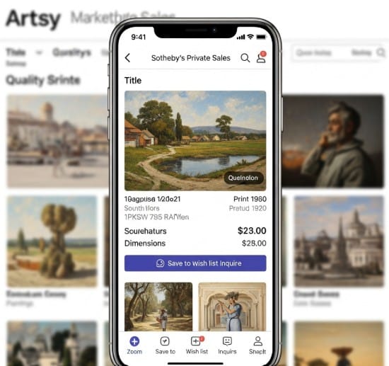Art Auctions vs. Private Sales: Where to Buy High-Value Art 3 A digital art marketplace offering private sale and auction options to collectors