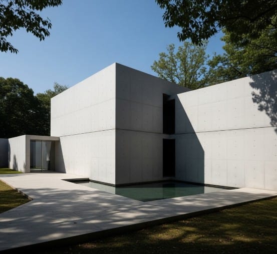 How Japanese Artists are Shaping the Global Art Scene 5 an image of a Tadao Ando building with clean, minimal lines