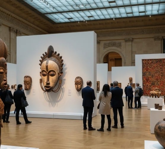 Spotlight on African Artists: Their Impact on World Art 5 an image of an African art exhibition at a major international museum