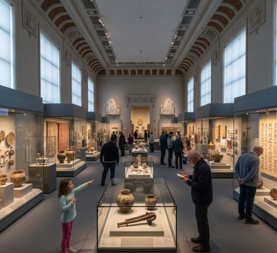 How Cultural Heritage is Preserved Through Art 3 Museum exhibition preserving historical art and culture