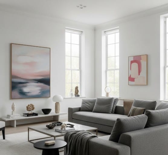 How to Start Your Own Art Collection 1 Thoughtfully displayed art collection in a contemporary home