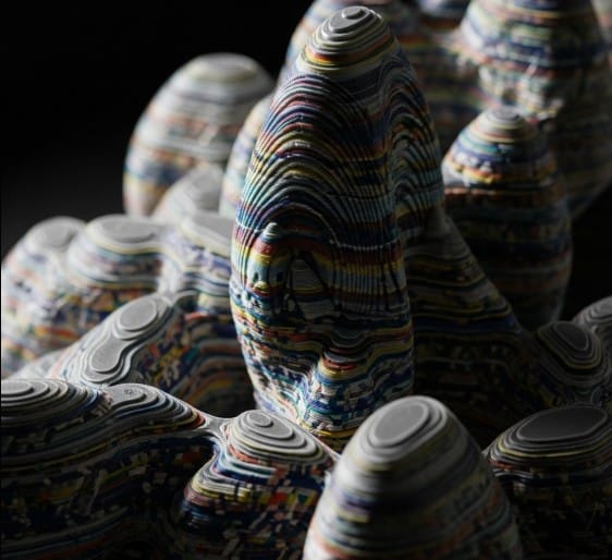 How 3D Printing is Revolutionizing the Art Industry 4 Eco-friendly 3D printed artwork made from recycled plastic