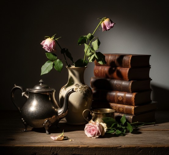 Exploring the Art of Oil Painting: Techniques and Tips 4 Oil painting using chiaroscuro with dramatic lighting
