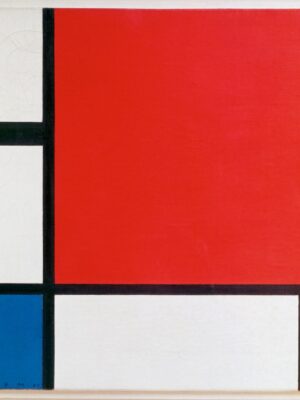 The Composition With Red Yellow And Blue