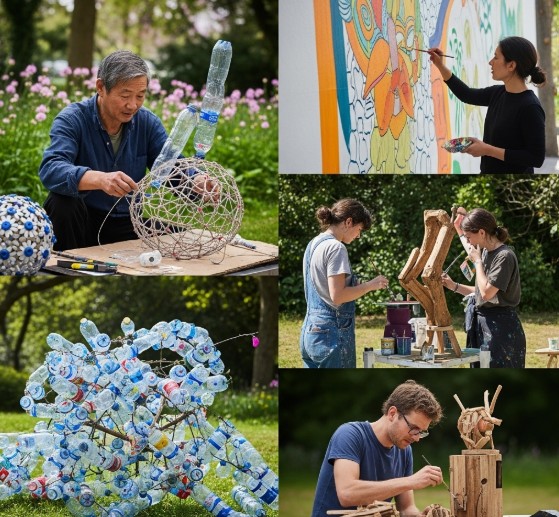 How Sustainable Art Is Changing the Future of Collecting: Eco-Conscious Artists and Buyers in 2025 5 Artists unite to transform recycled materials into new creations, showcasing the beauty and potential of sustainable art.
