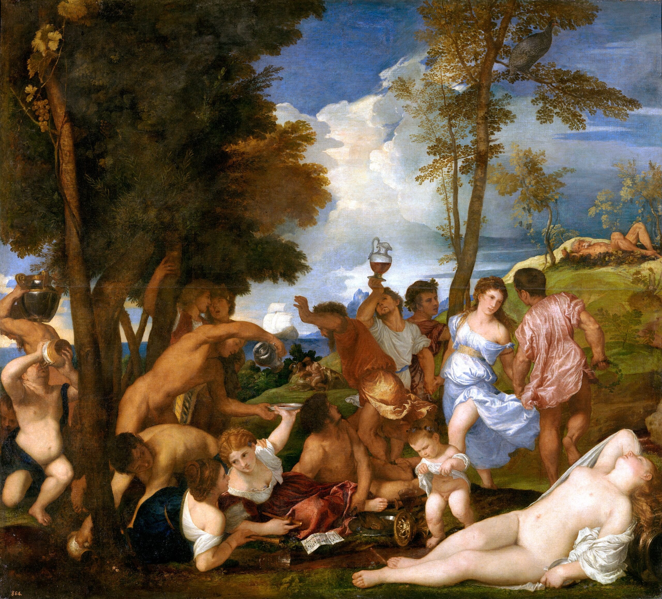 Bacchanal of the Andrians by Titian Bacchanal of the Andrians by Titian