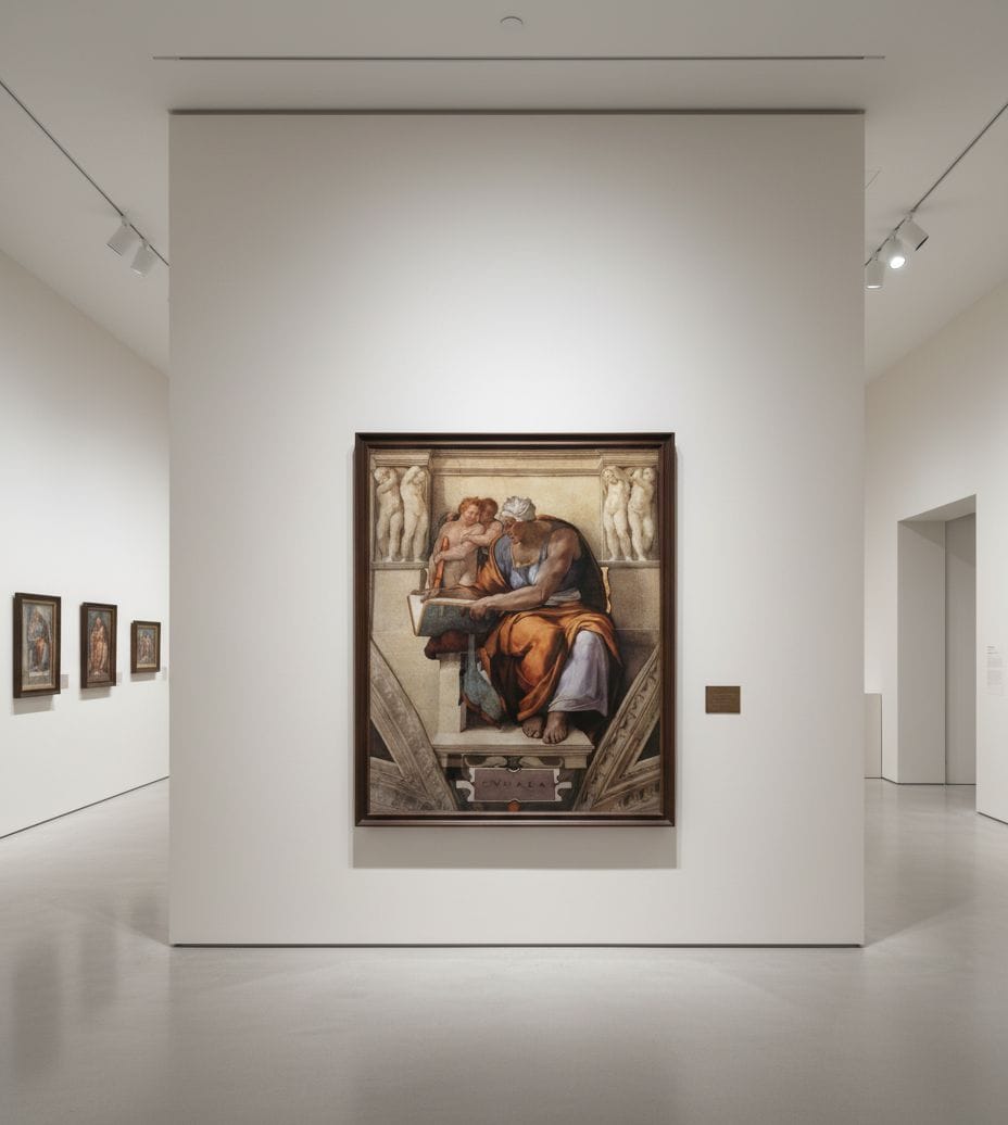 Cumaean Sibyl canvas print displayed on a wall Cumaean Sibyl canvas print displayed on a wall