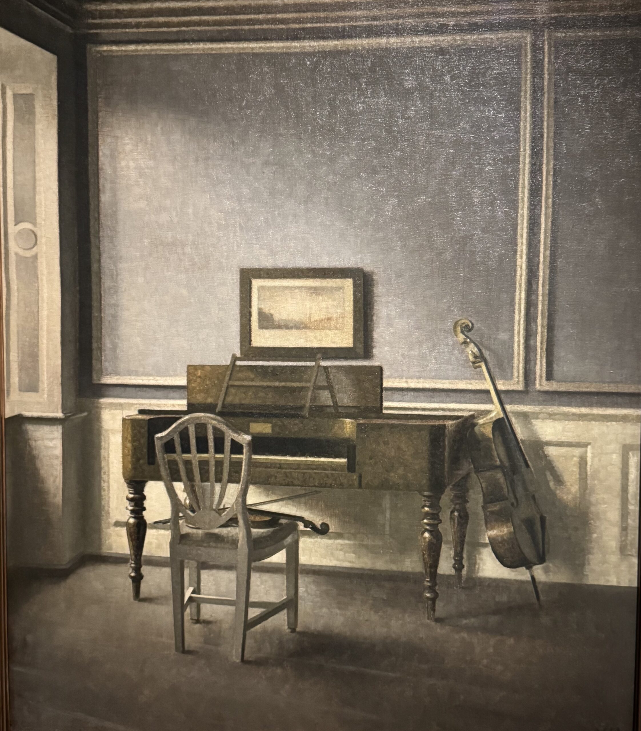 Interior with a Woman by Vilhelm Hammershoi Interior with a Woman by Vilhelm Hammershoi