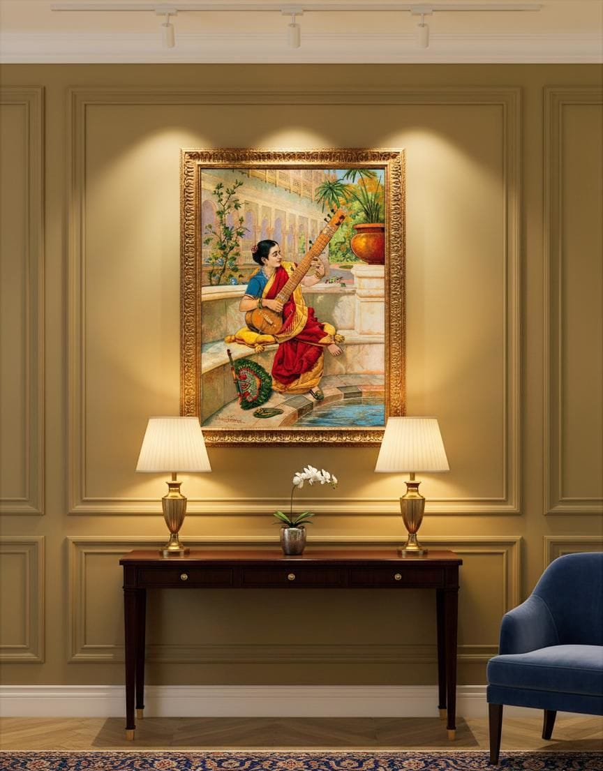 Kadambari canvas print displayed on a wall Kadambari canvas print displayed on a wall