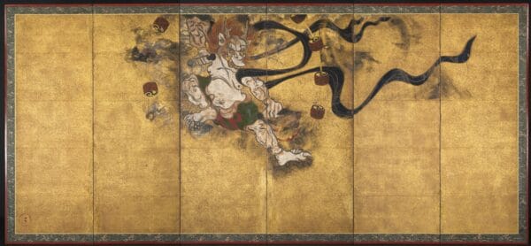 Raijin, God of Thunder by Tawaraya Sotatsu