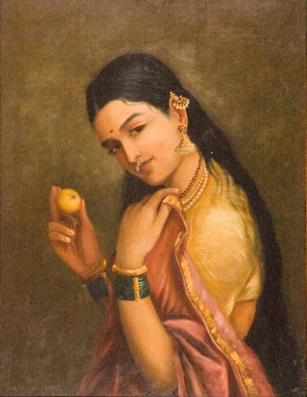Woman Holding a Fruit by Paul Gauguin