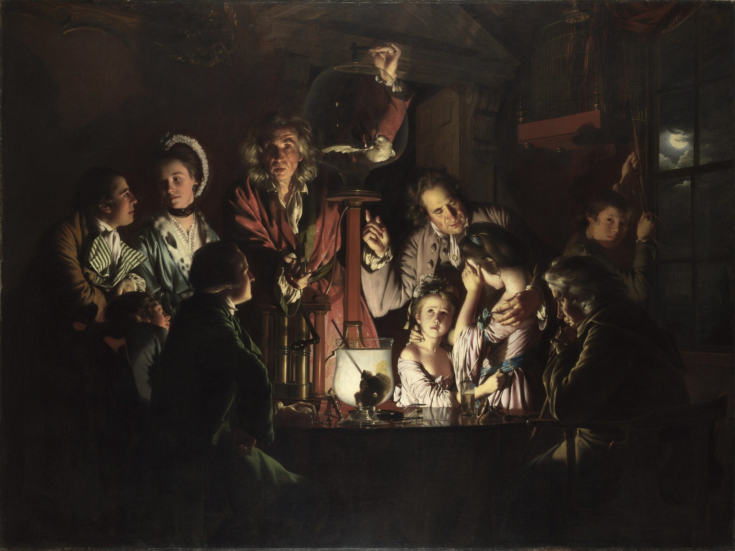 An Experiment on a Bird in the Air Pump by Joseph Wright of Derby An Experiment on a Bird in the Air Pump by Joseph Wright of Derby