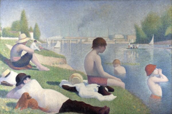 Bathers at Asnieres by Georges Seurat