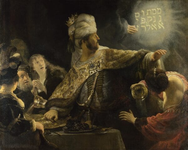 Belshazzar's Feast by Rembrandt van Rijn