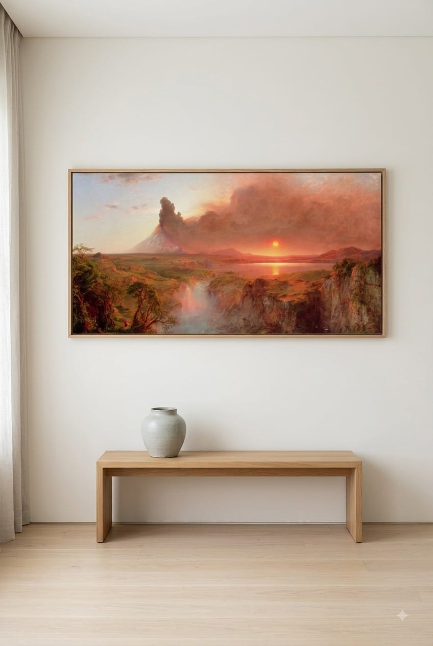 Cotopaxi canvas print displayed on a wall Cotopaxi canvas print displayed on a wall