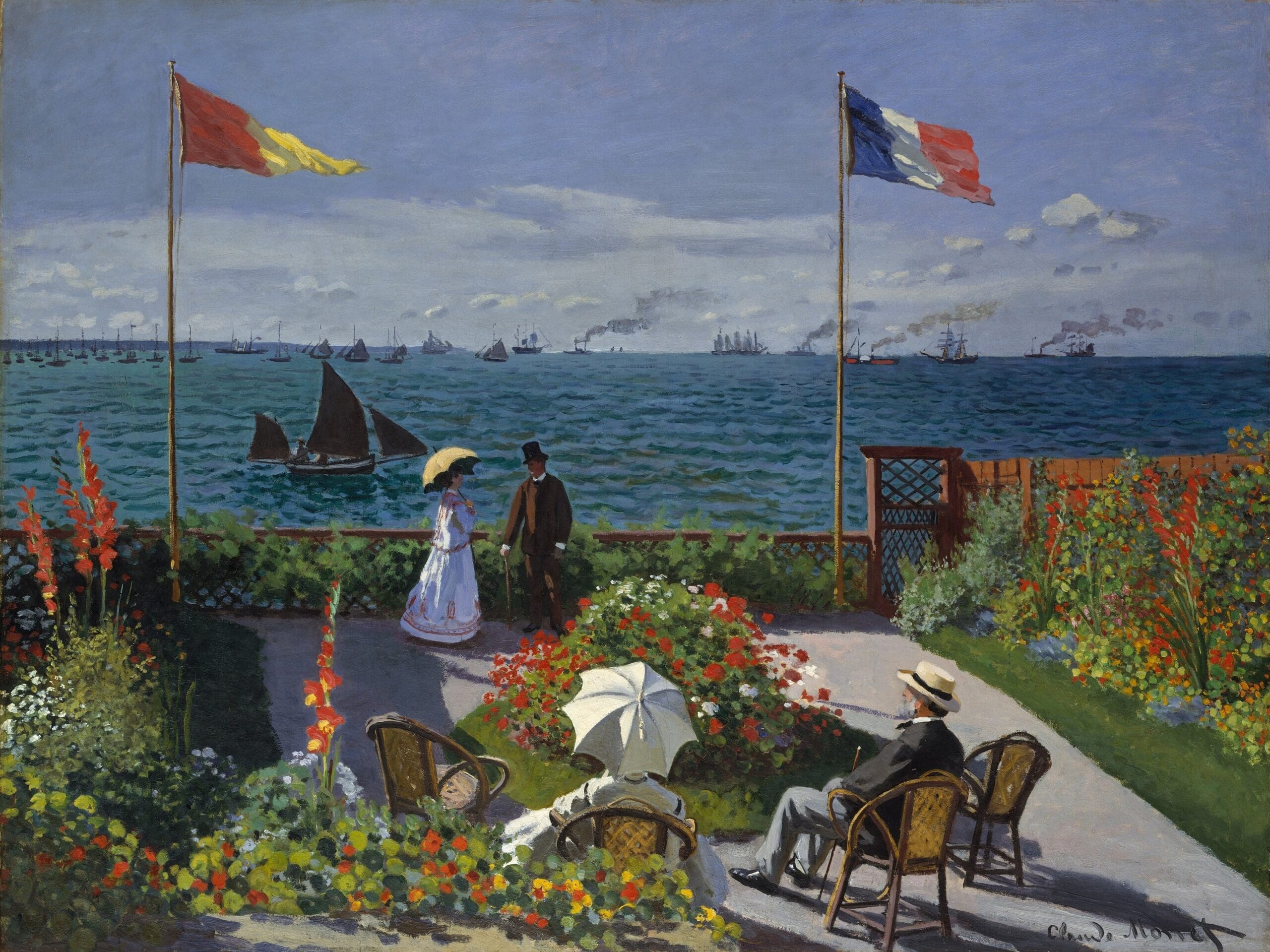 Garden at Sainte-Adresse by Claude Monet Garden at Sainte-Adresse by Claude Monet