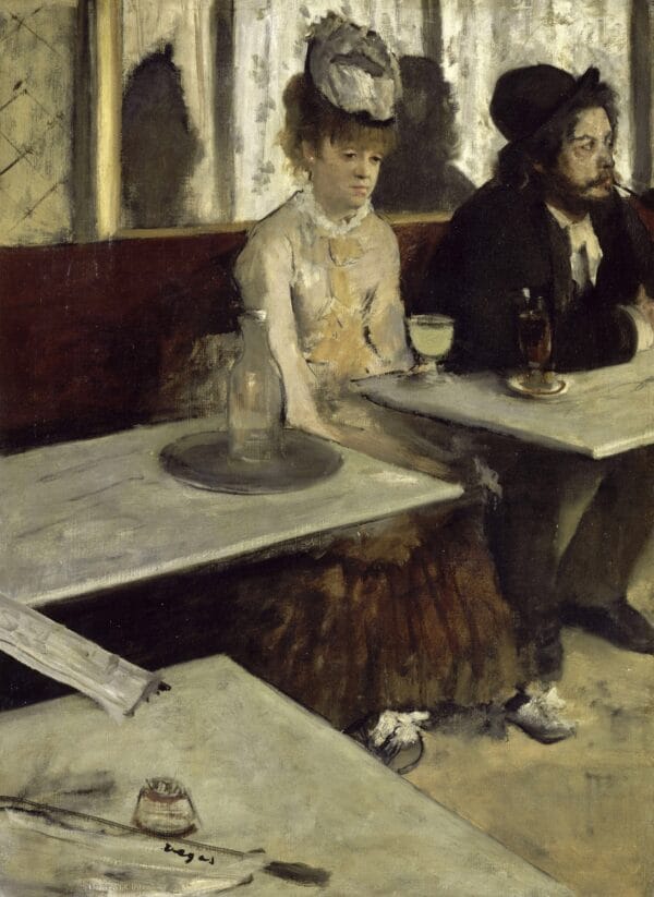 In a Cafe (L'Absinthe) by Edgar Degas