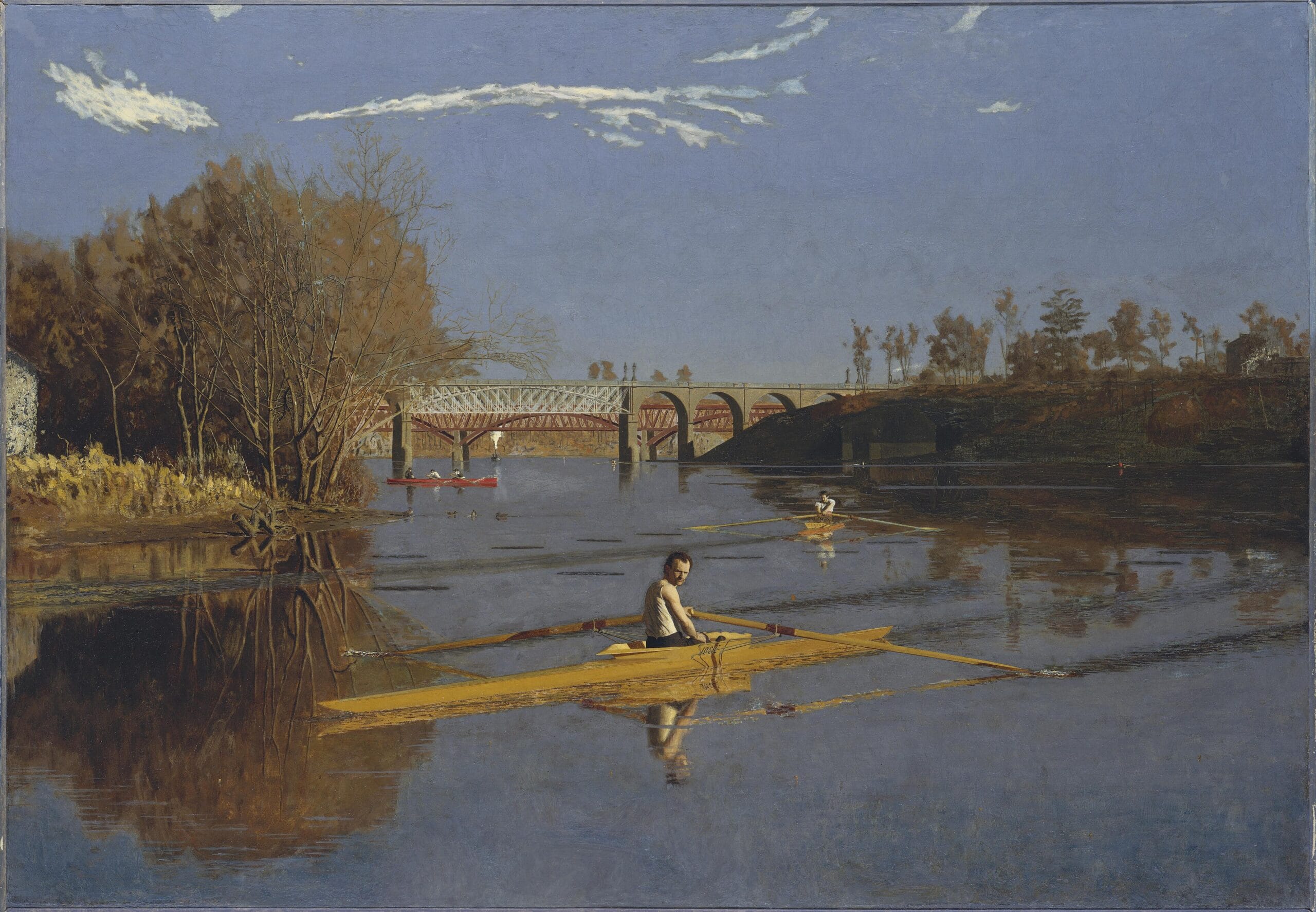 Max Schmitt in a Single Scull by Thomas Eakins Max Schmitt in a Single Scull by Thomas Eakins