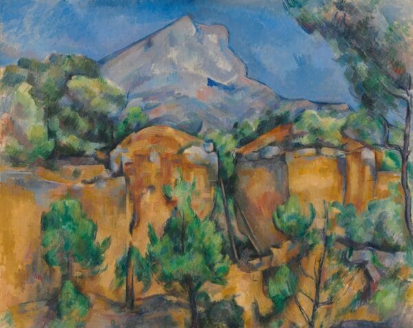 Mont Sainte-Victoire from the Bibemus Quarry by Paul Cezanne