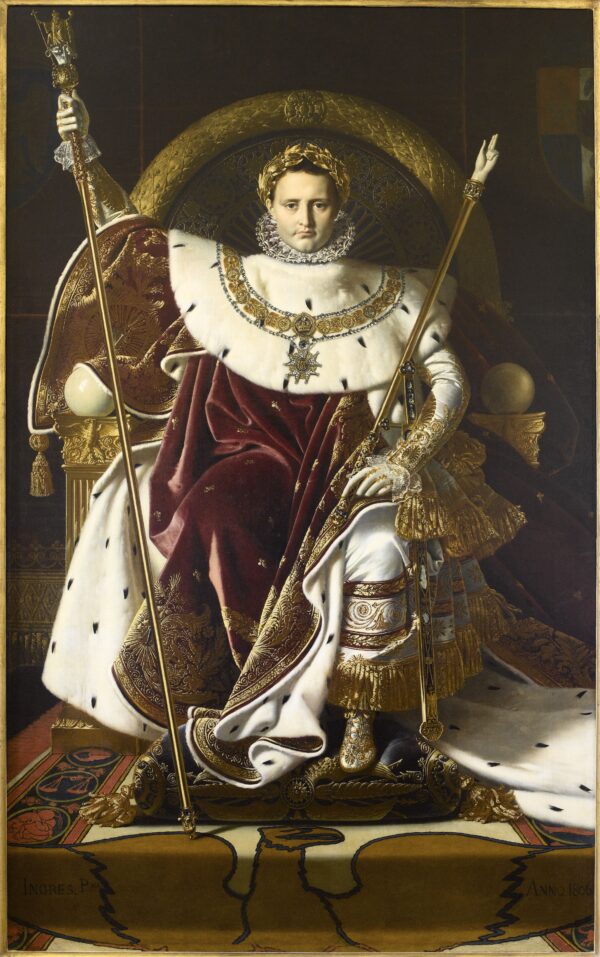 Napoleon on his Imperial Throne by Jean-Auguste-Dominique Ingres
