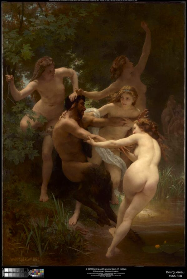 Nymphs and Satyr by William-Adolphe Bouguereau