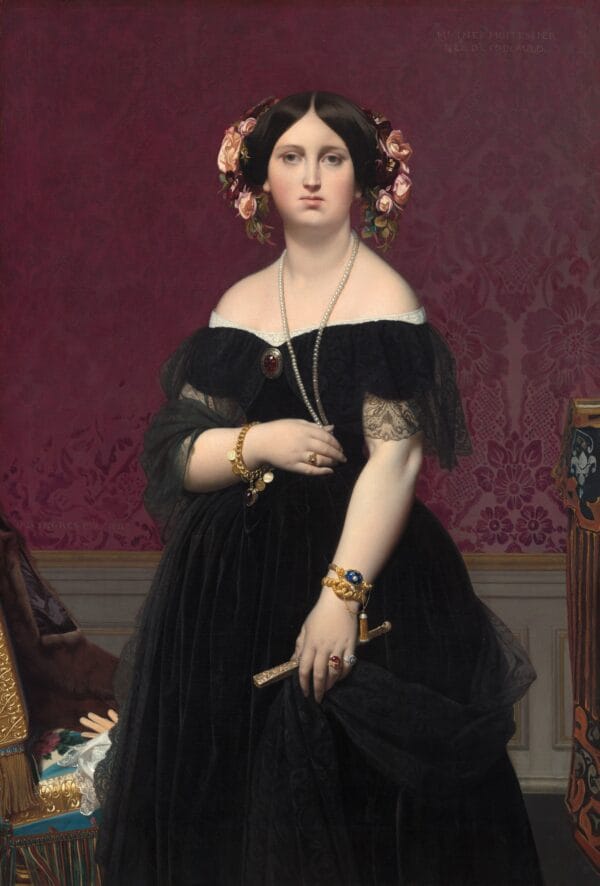 Portrait of Madame Moitessier by Jean-Auguste-Dominique Ingres