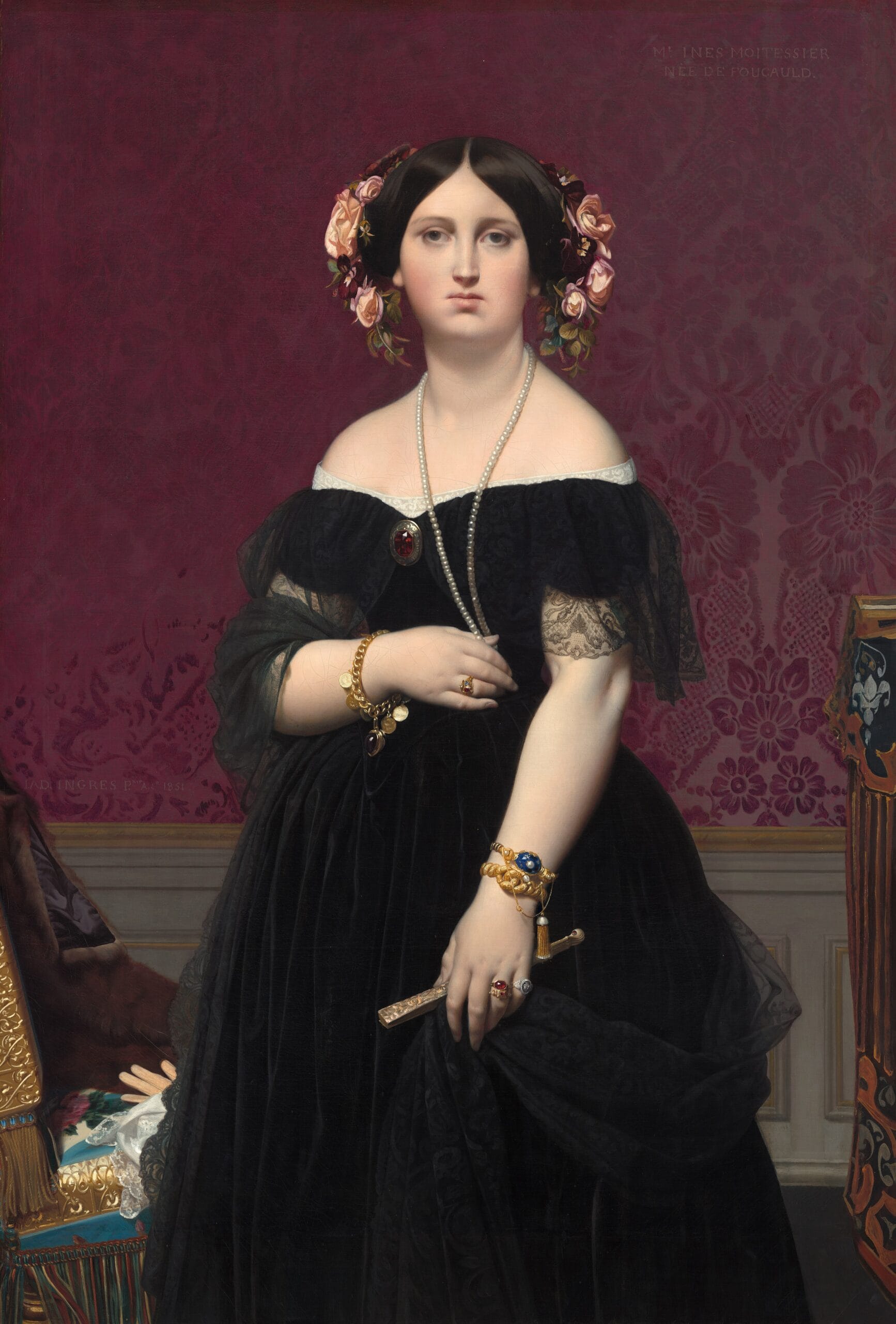 Portrait of Madame Moitessier by Jean-Auguste-Dominique Ingres Portrait of Madame Moitessier by Jean-Auguste-Dominique Ingres