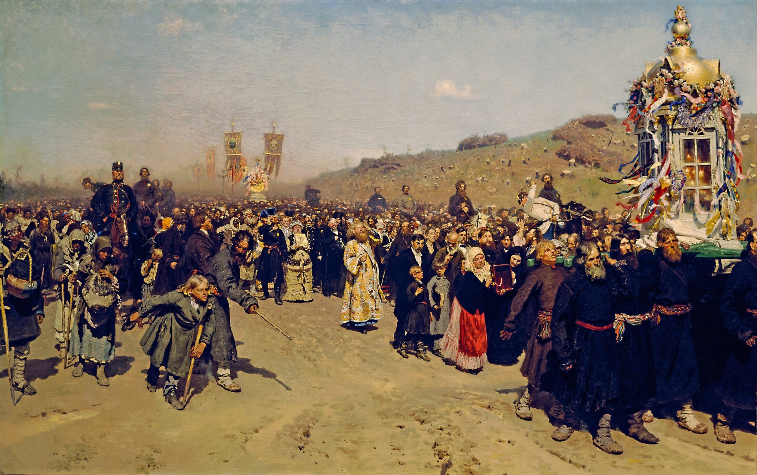 Religious Procession in Kursk Province by Ilya Repin Religious Procession in Kursk Province by Ilya Repin