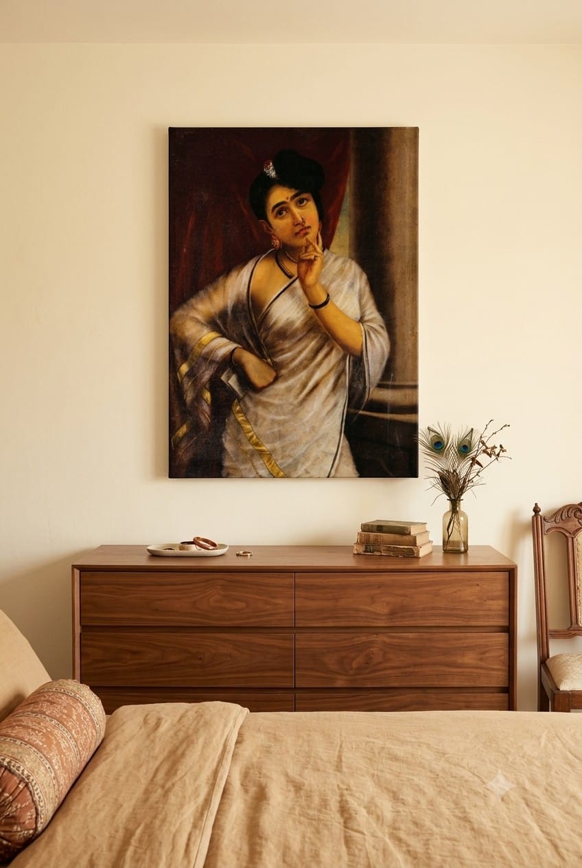 Reverie canvas print displayed on a wall Reverie canvas print displayed on a wall
