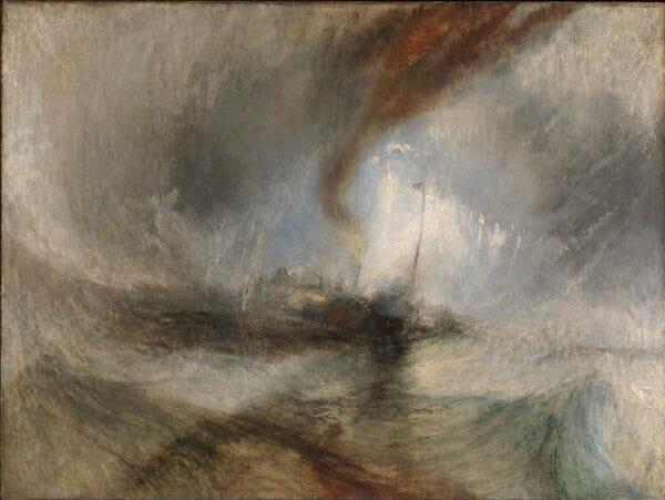 Snow Storm - Steam-Boat off a Harbour's Mouth by J.M.W. Turner
