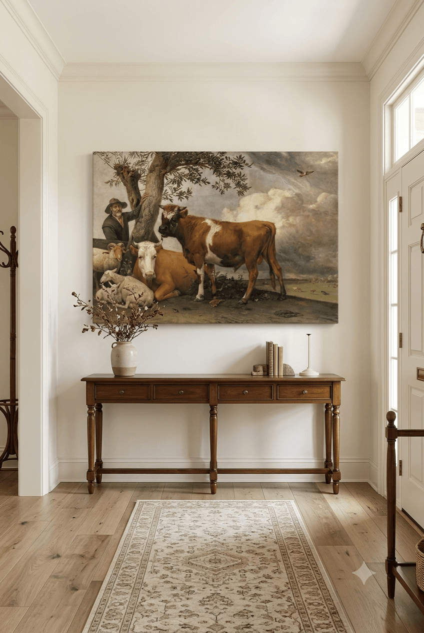 The Bull canvas print displayed on a wall The Bull canvas print displayed on a wall