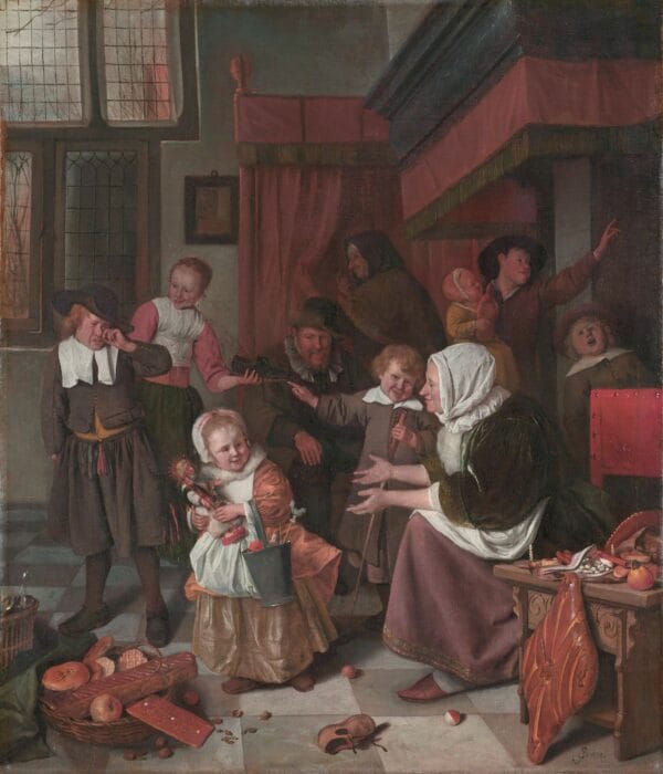 The Feast of Saint Nicholas by Jan Steen