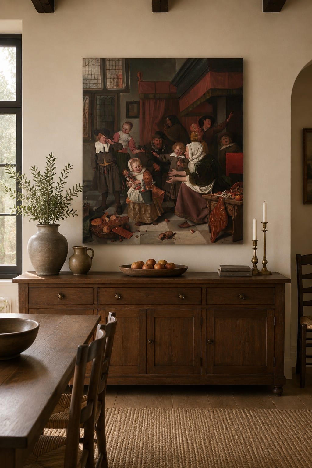 The Feast of Saint Nicholas canvas print displayed on a wall The Feast of Saint Nicholas canvas print displayed on a wall