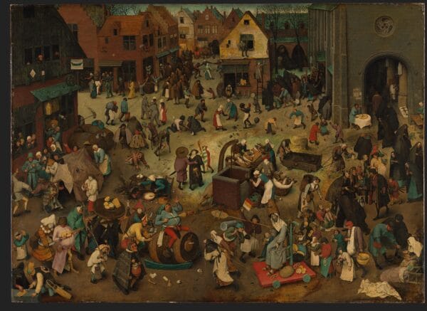 The Fight Between Carnival and Lent by Pieter Bruegel the Elder
