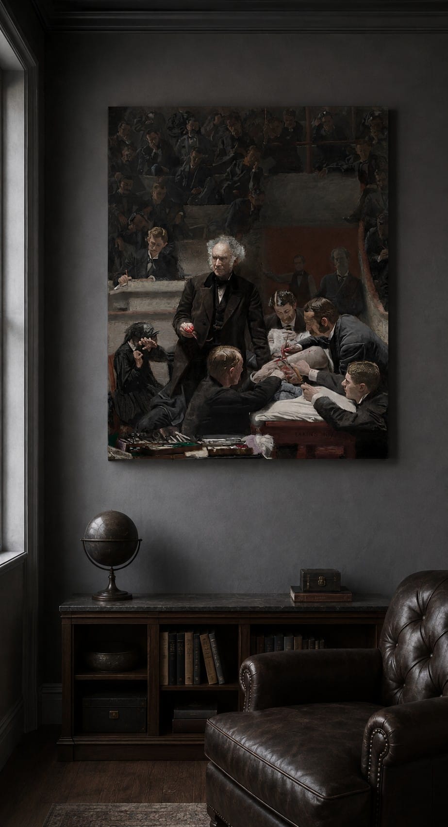 The Gross Clinic canvas print displayed on a wall The Gross Clinic canvas print displayed on a wall