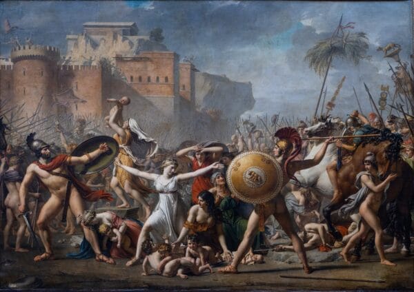 The Intervention of the Sabine Women by Jacques-Louis David