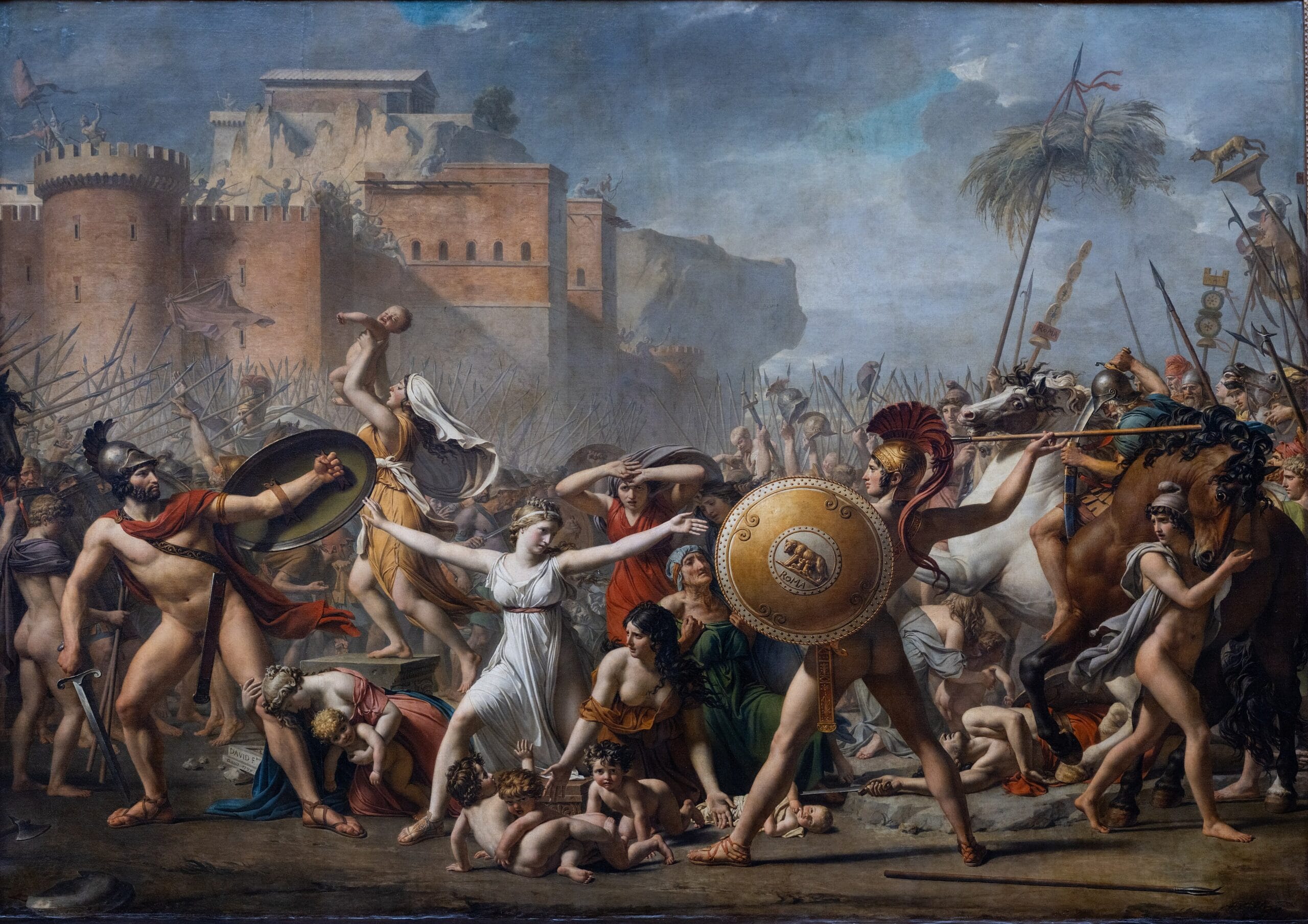 The Intervention of the Sabine Women by Jacques-Louis David The Intervention of the Sabine Women by Jacques-Louis David