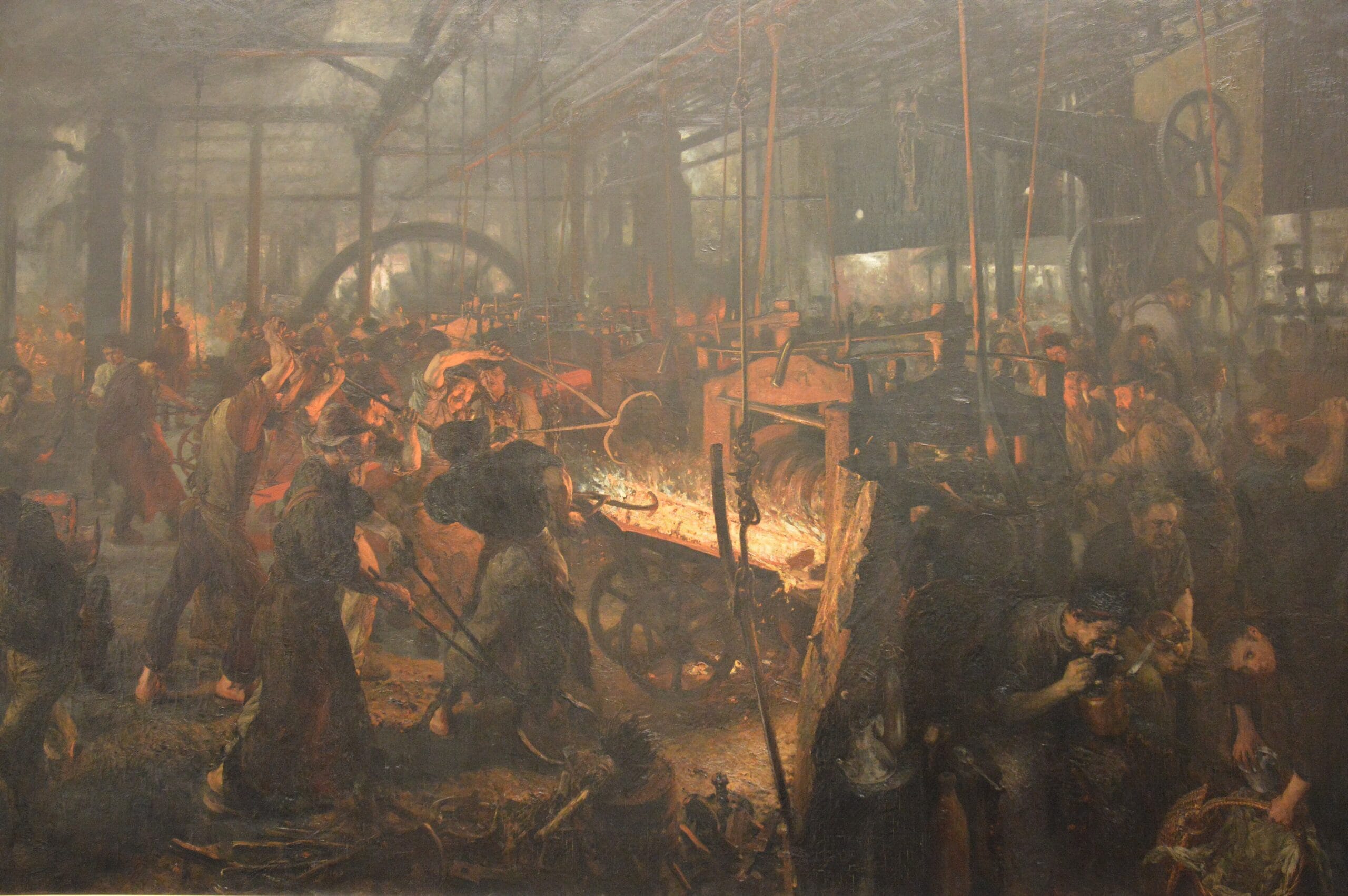 The Iron Rolling Mill by Adolph Menzel The Iron Rolling Mill by Adolph Menzel