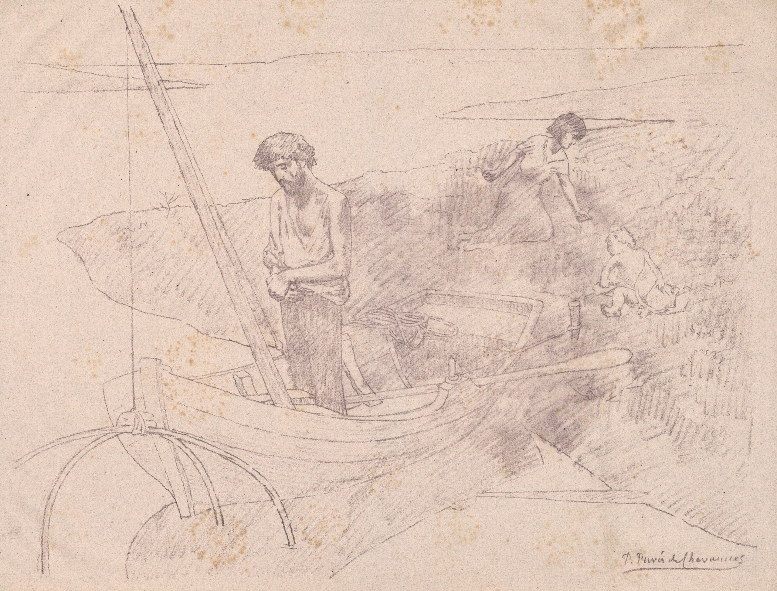 The Poor Fisherman by Pierre Puvis de Chavannes The Poor Fisherman by Pierre Puvis de Chavannes