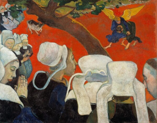 The Vision after the Sermon by Paul Gauguin