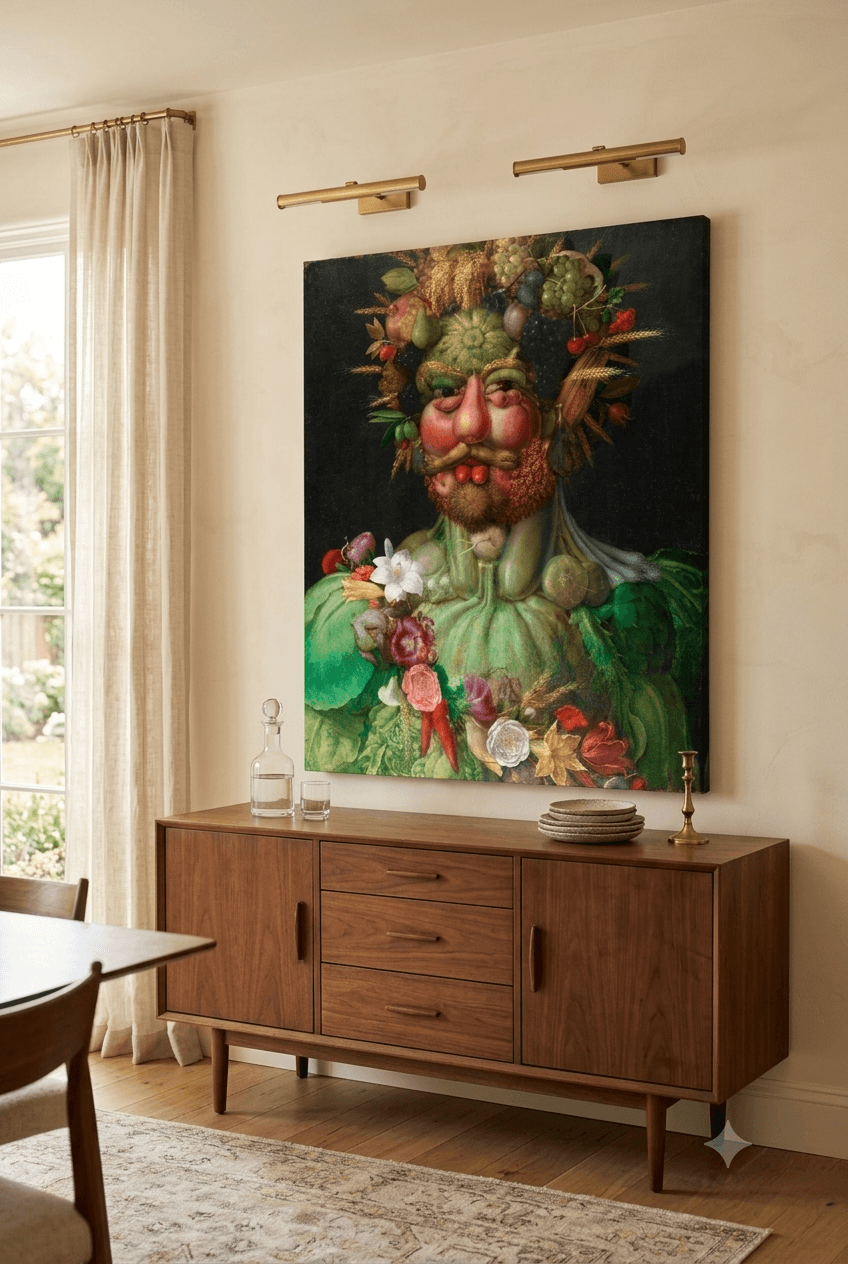 Vertumnus canvas print displayed on a wall Vertumnus canvas print displayed on a wall