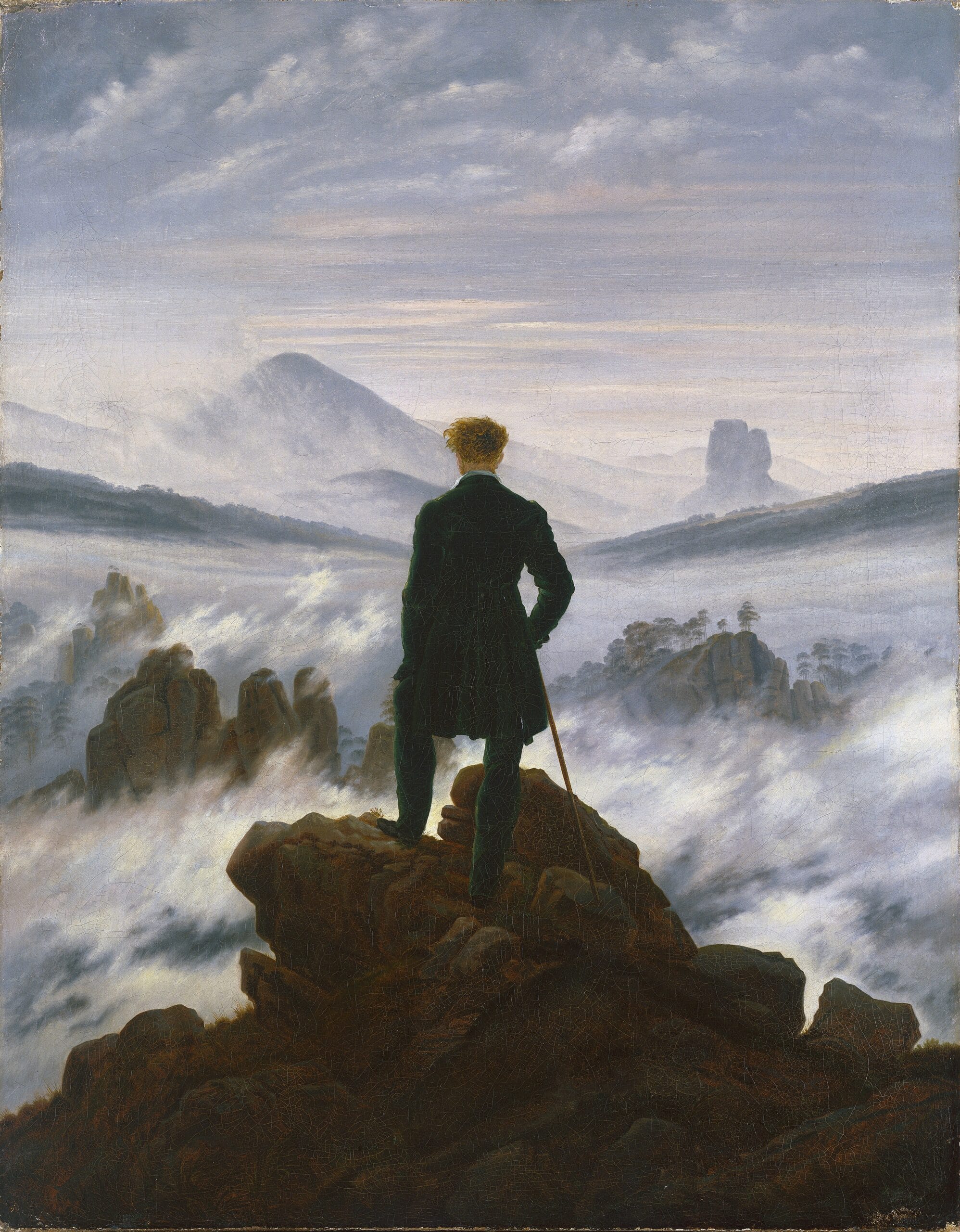 Wanderer above the Sea of Fog by Caspar David Friedrich Wanderer above the Sea of Fog by Caspar David Friedrich